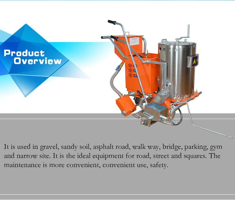 machine de marquage routier thermoplastique facile à utiliser