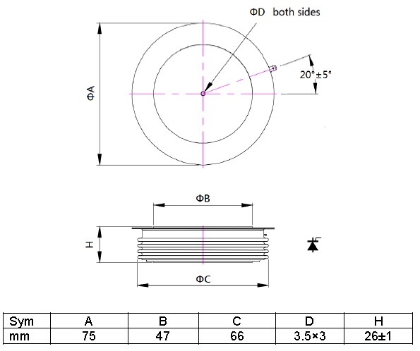 Direct Fast Control Thyristors DCR1278