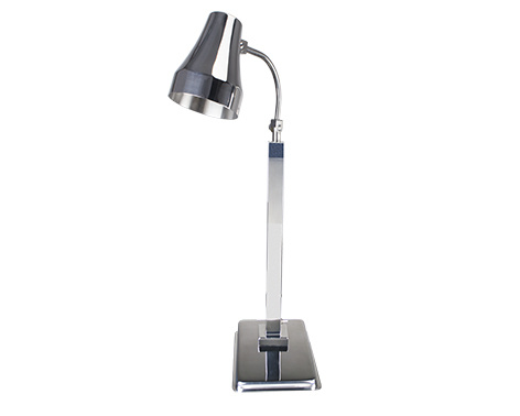 Heat Lamp with Gold Round Shade