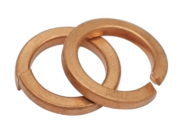 Brass Single Coil Spring Lock Washers