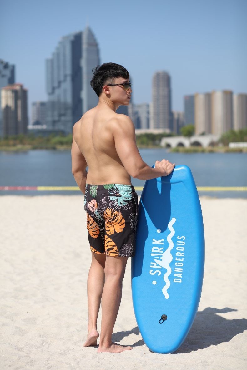 140GSM 4way Stretch Digital Print Quick Dry Full Elastic Waist Brief Lining Man's Swimshort