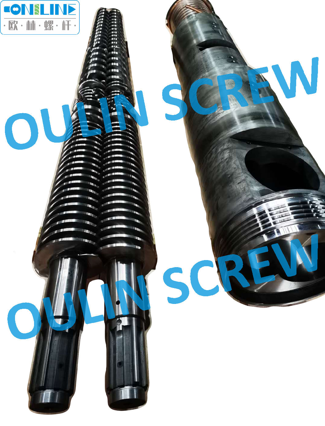 Gpm Plas Twin Conical Screw and Barrel for UPVC Window Profile Frames, Profile Extrusion