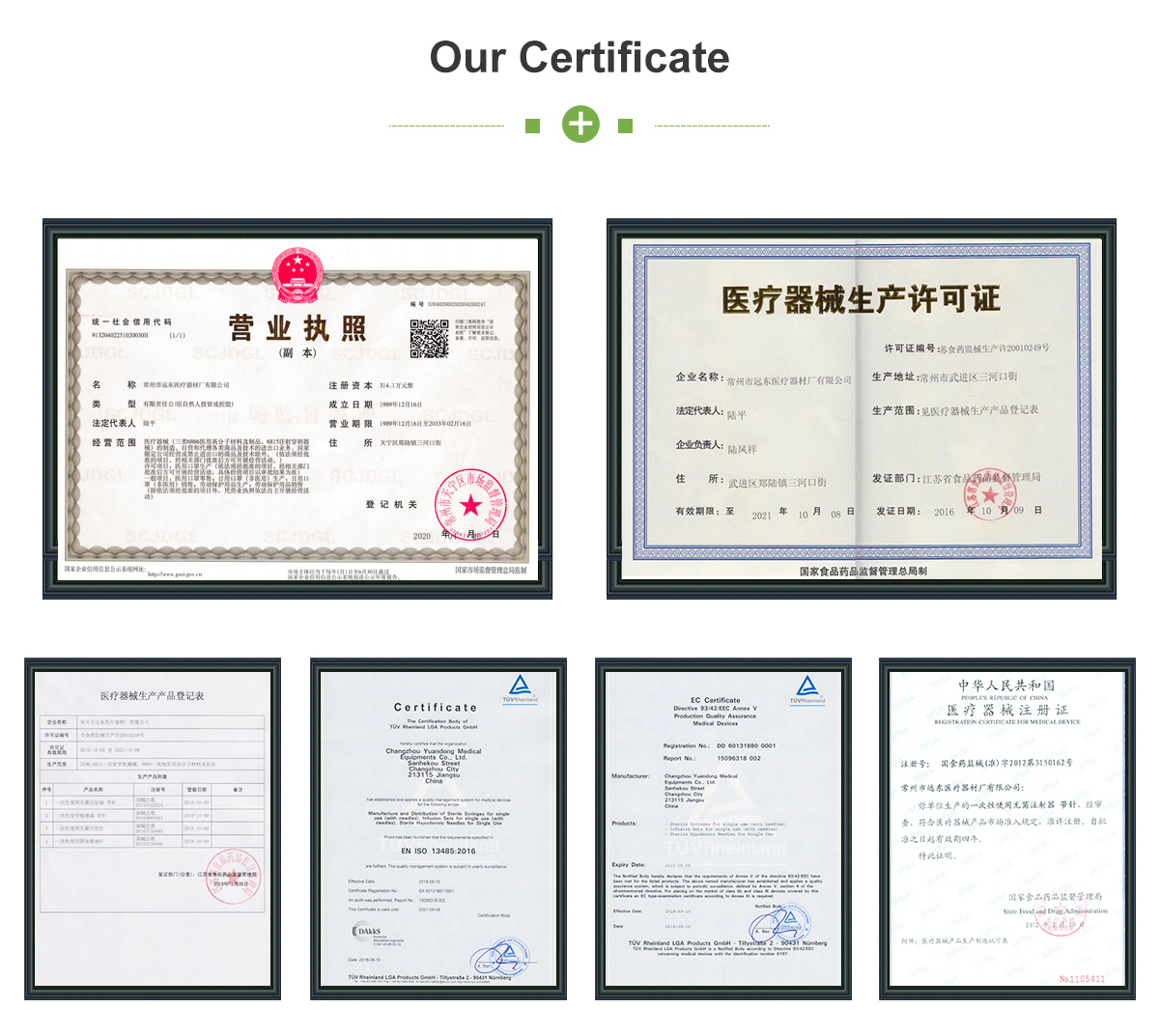 Certifications