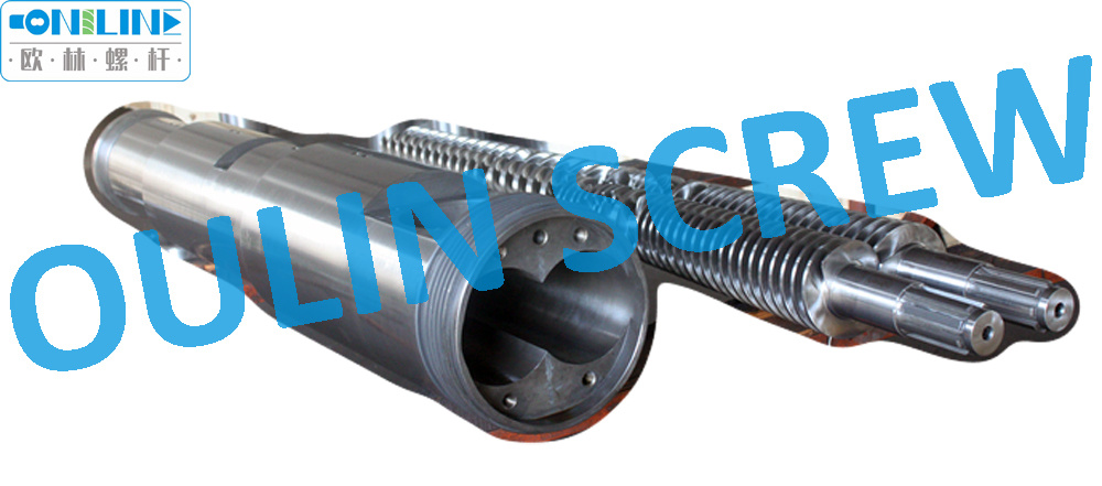 65/132 Double Conical Screw and Barrel for WPC PE PVC Compounding