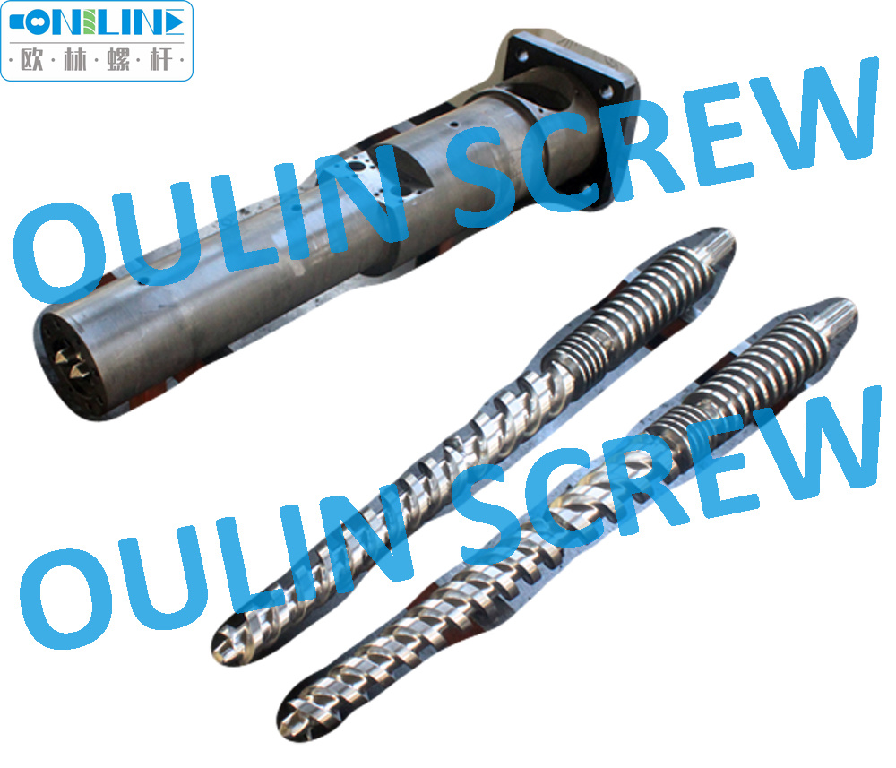 Kmd40kk Twin Conical Screw Barrel for Kraussmaffei PVC Extrusion