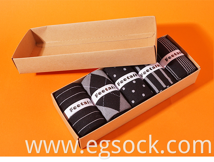 Business modal sock for men-black 5 China Manufacturer