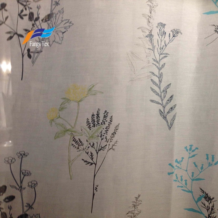 Polyester Sheer Printed Childre's Window Curtain Fabric 4