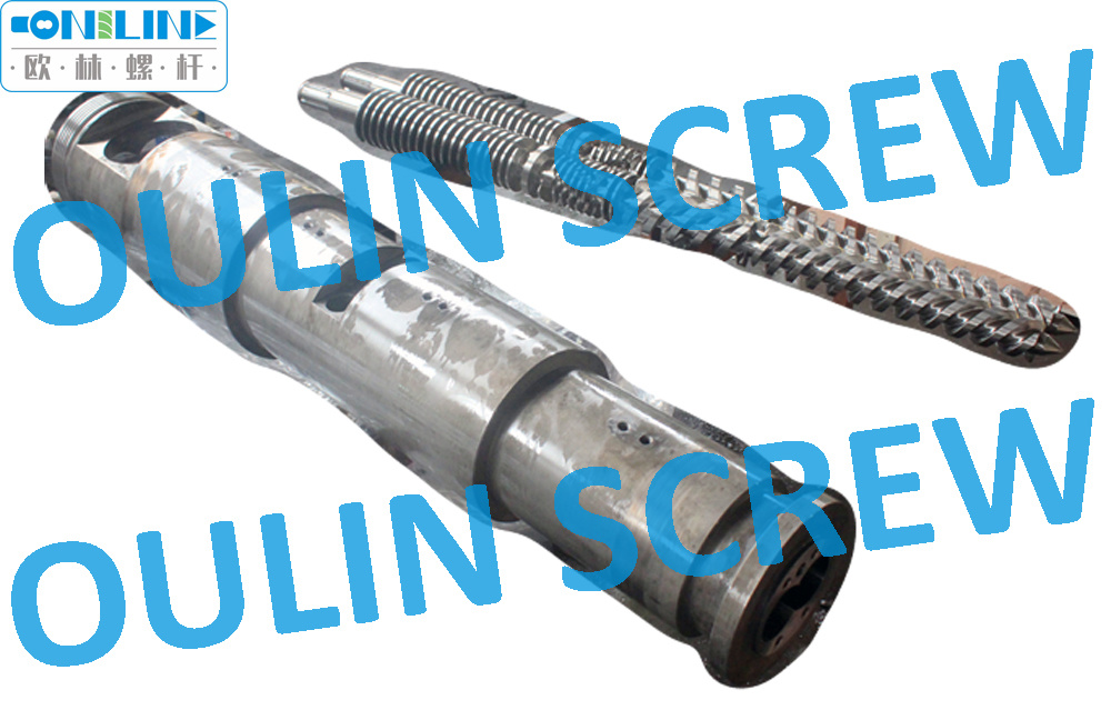 Jwell Liansu 65/132 Twin Conical Screw and Barrel for PVC Extrusion