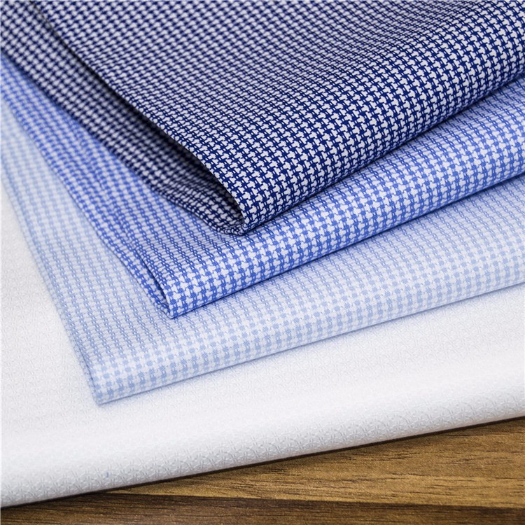 cotton yarn dyed high end dress shirt fabric