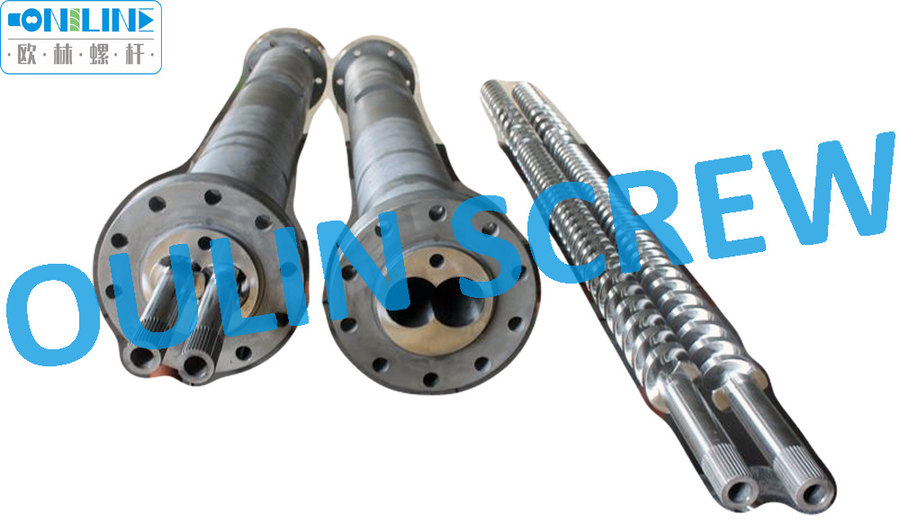 Kraussmaffei Kmd75-26 Twin Parallel Screw Barrel for PVC Extruder