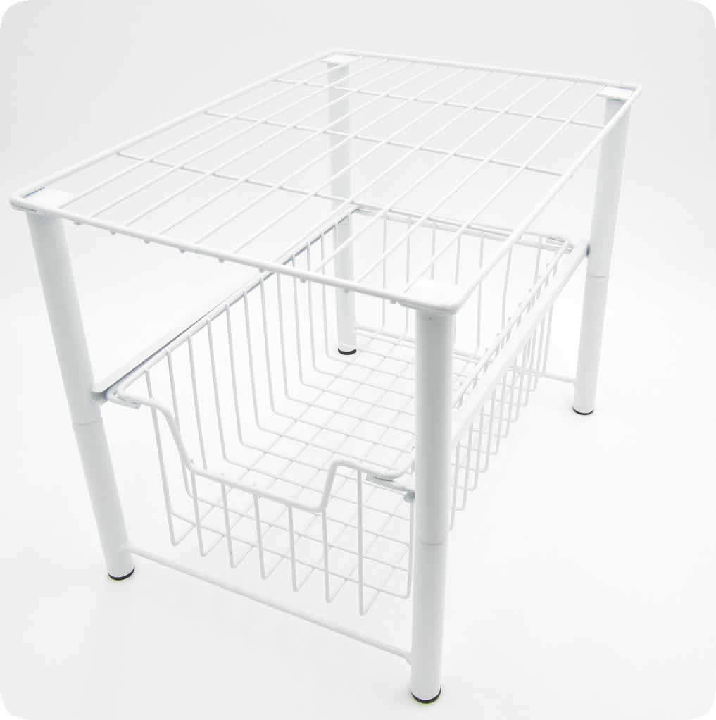 Durable metal stackable storage racks