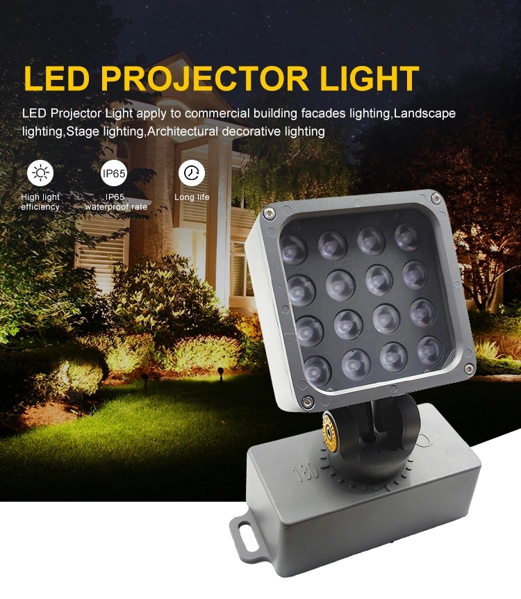 16W quadrate RGB LED project flood light