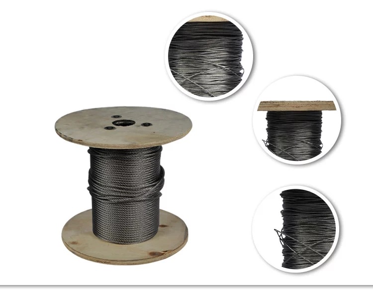 BENECREAT 40m De Cable De Acero Inoxidable 304 Con Revestimiento Negro 2mm – 7x7 Hebras – Para Tendederos Y Decoración Interior/Exterior