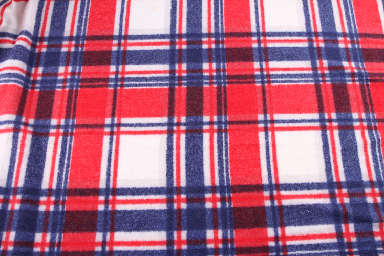 Fleece Brush Printed Knit French Terry Fabric