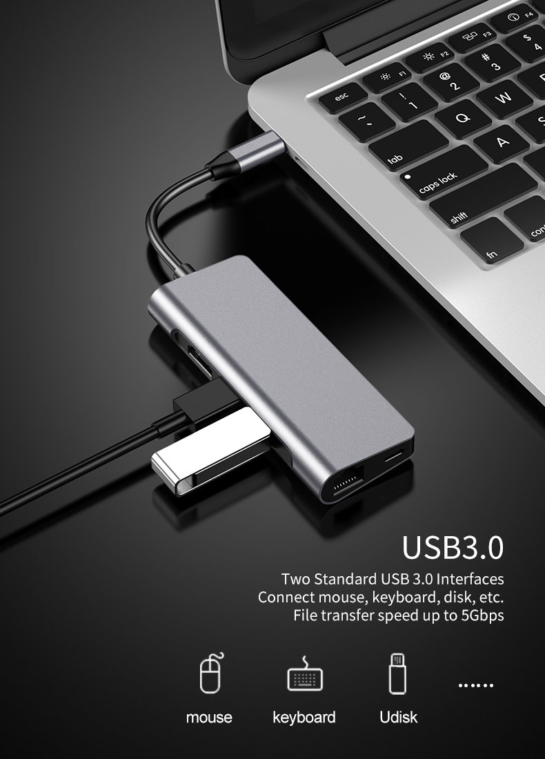 Usb Hub with Power Adapter