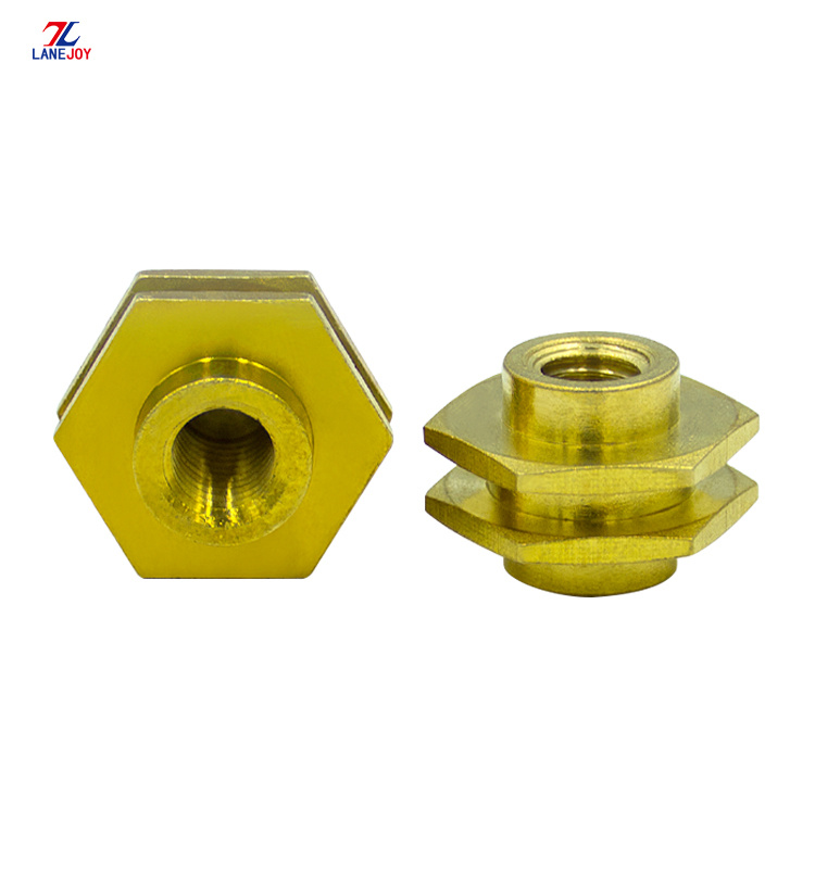 OEM High Precision Customized Made Brass Copper Bush Knurled Insert for Bearing Motor
