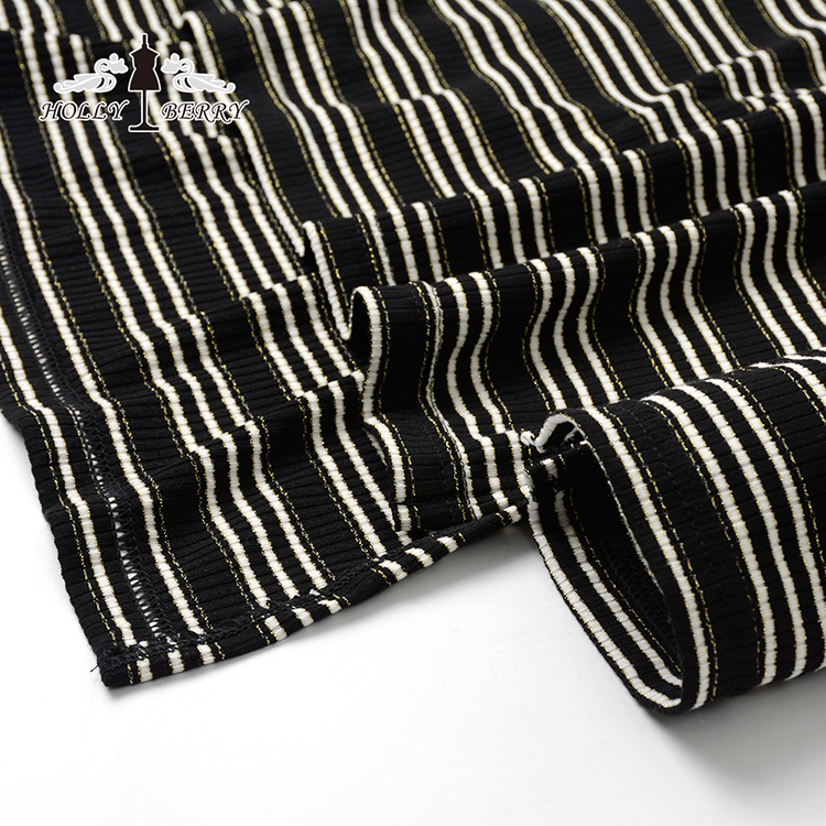 Stripe Crewneck Blouses