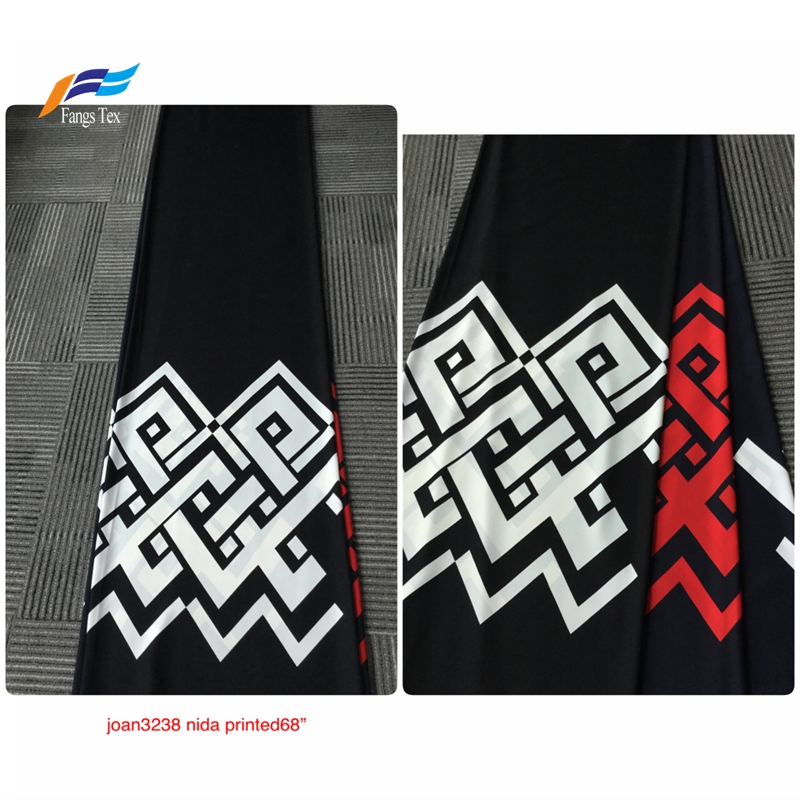 Customized 100% Polyester Nida Printed African Abaya Fabric  