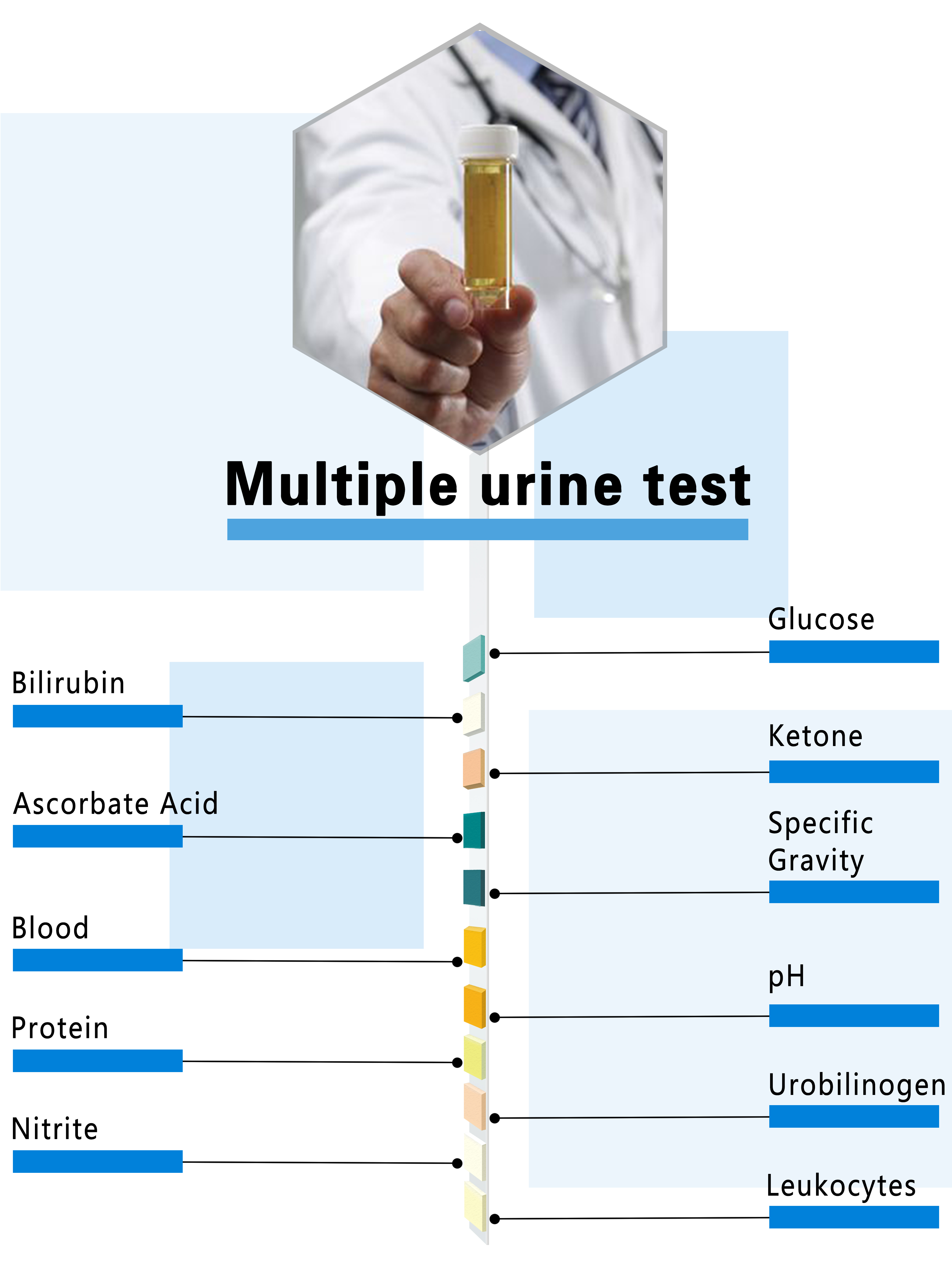 Visual inspection Urine Test Strips